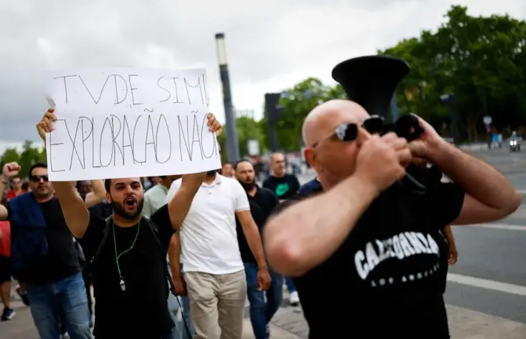 Protesto TVDE em Lisboa